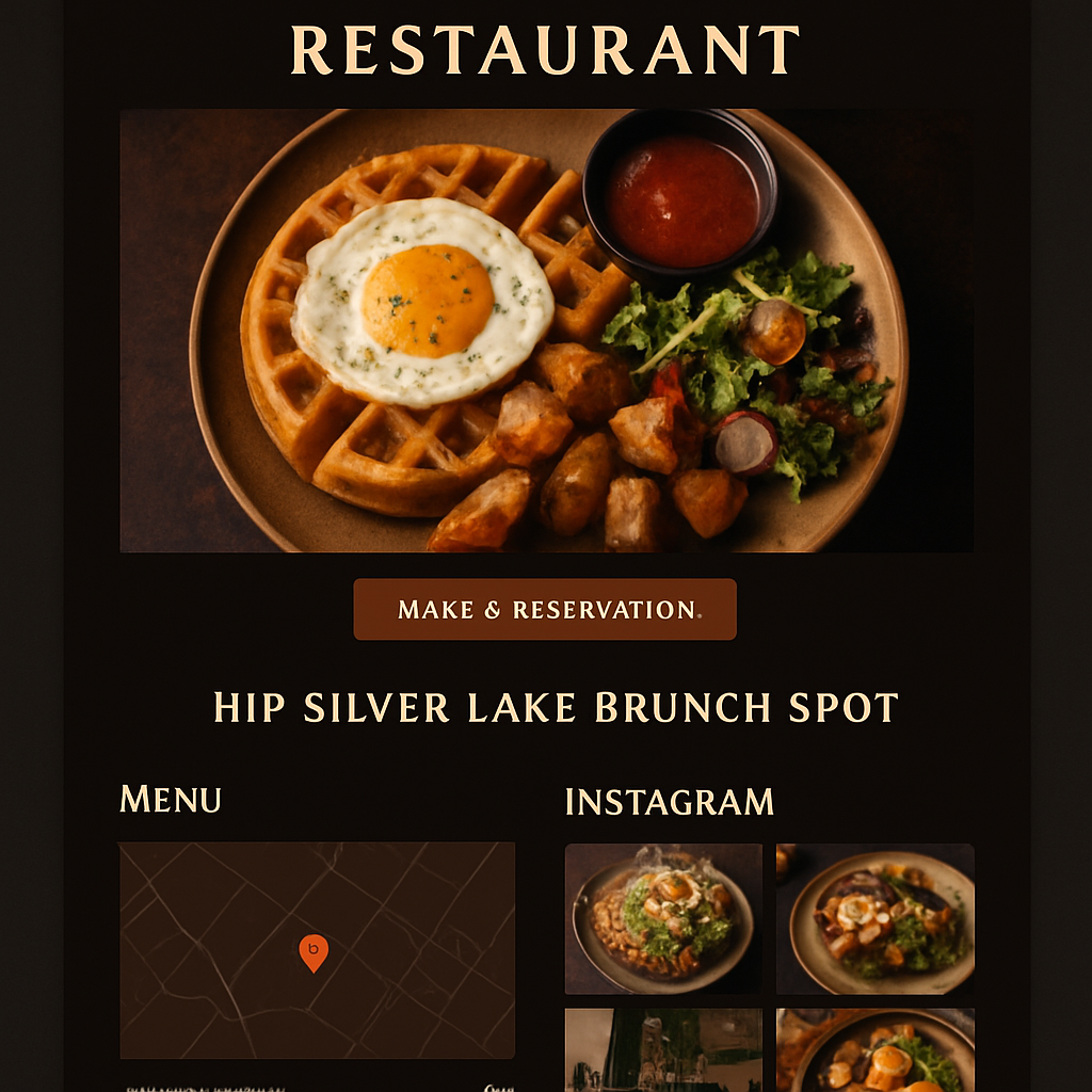 Ember Kitchen website design